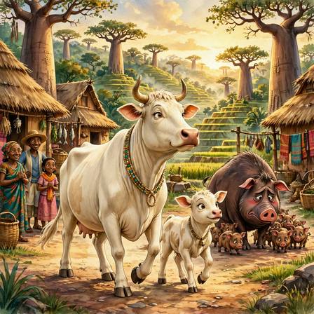 Madagascar Tales — Part 4: The Cow and the Sow · The Rat and the Kinaoly · The Hen and the Rat · Better to Die than to Be Ashamed · The King Who Wanted a Child