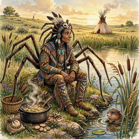Sioux Tales — Part 1: Iktomi and the Muskrat · Iktomi and the Fawn · Dance in a Buffalo Skull