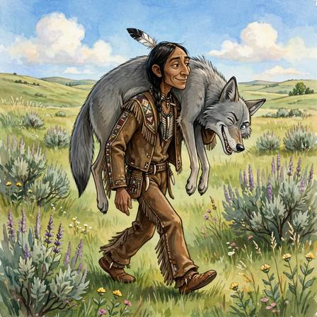 Sioux Tales — Part 2: Iktomi and the Coyote · The Badger and the Bear · The Toad and the Boy