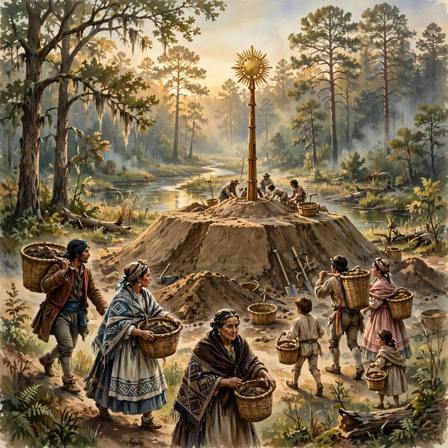 Choctaw Tales, Part 2: The Creation Legend · The Journey's End at Nunih Waya · Raising the Great Mound