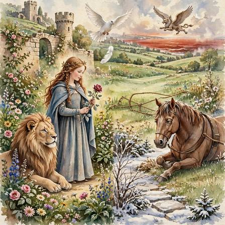 German Folk Tales — Part 2 (The Lily and the Lion · The Fox and the Horse)