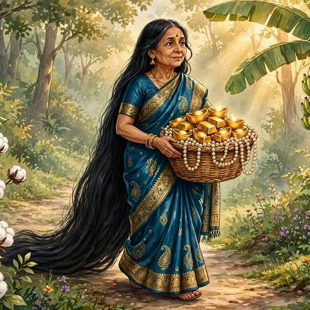 Folk Tales of India — Part 15 of 81 (The Bald Wife)