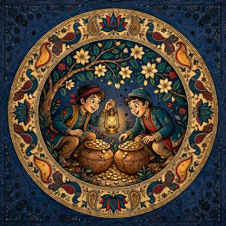 Folk Tales of India — Part 9 of 81 (The Adventures of Two Thieves)