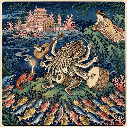 Fairy Tales of Japan — Part 21 of 24 (Lord Cuttle-Fish Gives a Concert · Yorimasa, the Brave Archer · Watanabe Kills the Great Spider)