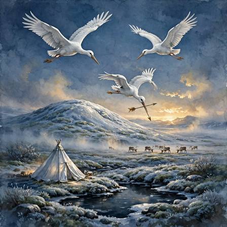 Northern Tales — Part 15 of 22 (Tale about Three Storks · Reindeer-Born · A Tale about Stingy Reindeer-Owners · Story of an Arctic Fox · Wolves and Men · Bear, Wolverene, and Wolf Story)