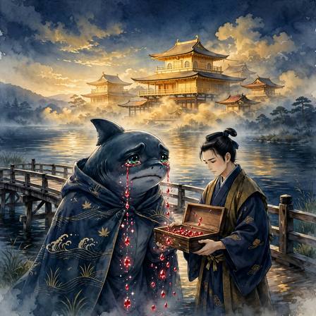 Japanese Ghost Tales — Part 12 of 19 (The Sympathy of Benten · The Gratitude of the Samébito)
