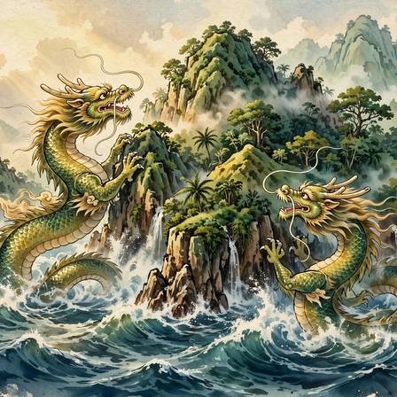 Folk Tales of Taiwan — Part 1 (The Dragons of Woo-hoo-mun · The Twelve Earthen Jars · The Chief the Ancestors Named · Born from a Stone · The Tortoise from over the Sea)