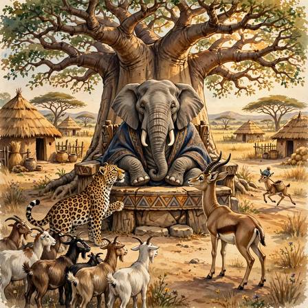 Folk Tales of Angola — Part 1 (The Lawsuit of Leopard and Antelope · A Bride and Her Brothers-in-Law · Man and Turtle · Leopard and the Other Animals · Dog and Jackal)