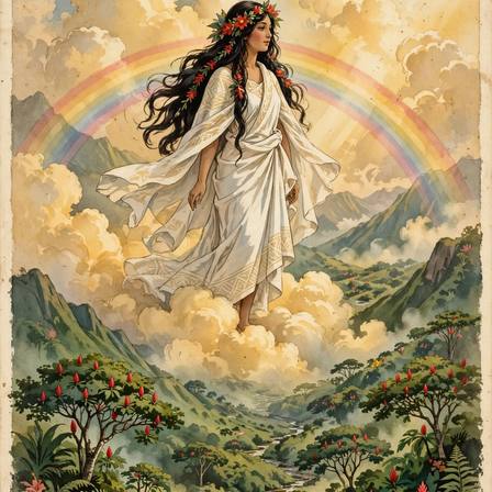 Legends of Hawaii — Part 3 (Ke-ao-mele-mele, the Maid of the Golden Cloud)