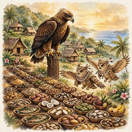 Folk Tales of the Solomon Islands — Part 2 (The Feast of His Lordship the Eagle · The Hibiscus Flower and the Fire · The Rat and the Worm · Procuring a Wife · Marriage Negotiations · The Story of Takere Toro)