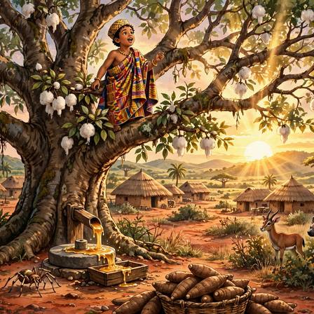 Folk Tales of Togo — Part 1 (Safudu Kwaku · The Spider and Her Friend · The Seven Hunters · The Spider and the Chief · God, the Antelope and the Hyena · The Yam That Set Up a King)
