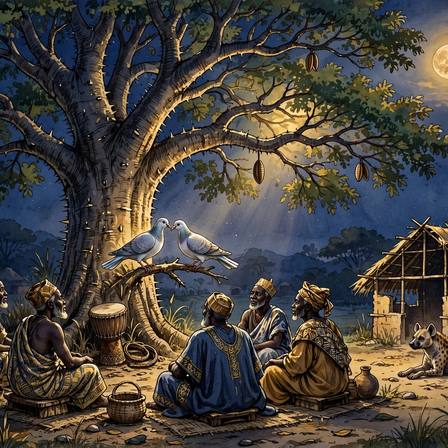 Folk Tales of Togo — Part 2 (The Three Orphans · A Courtship in Bird Language · The Hyena and the Bush-Cat · Why Monkeys Live in Trees)