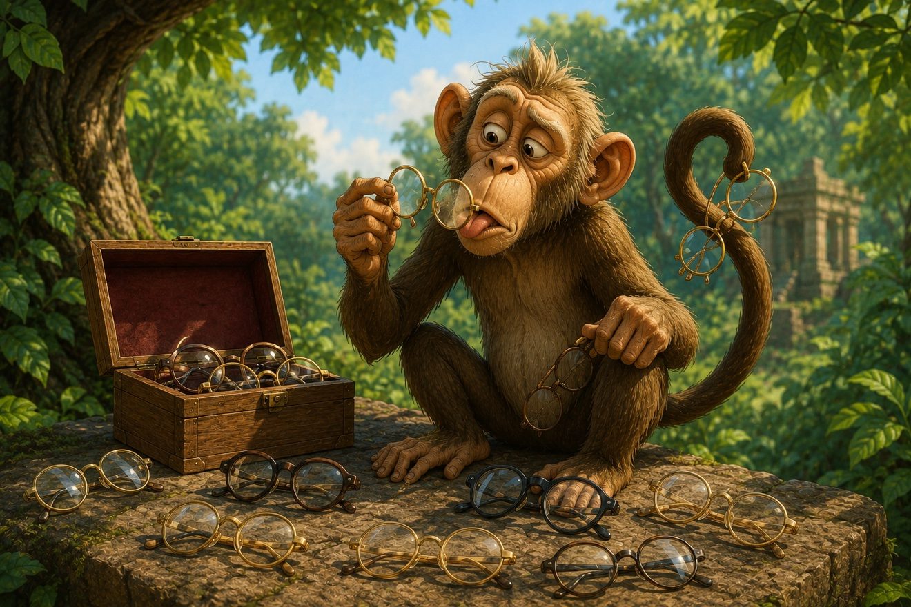 The Monkey and the Glasses